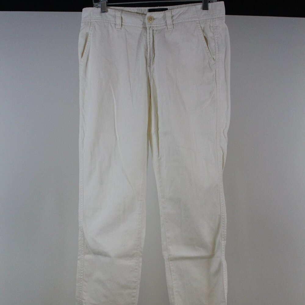 J.Crew Broken In Chino Pants Size 2‎ Cream 100% Cotton Fall 2015